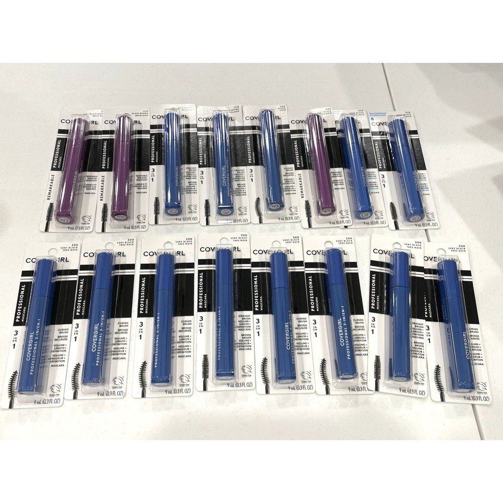 Covergirl Professional Mascara Lot‎ of 16 # 200 210 205 225 Very Black Brown